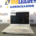 LOTE 354 - 01 NOTEBOOK MARCA COMPAC. (NO ESTADO) ATENÇÃO! FAZER A VISITAÇÃO ANTES DE ARREMATAR, NÃO SABEMOS SE FUNCIONA. LEILÃO NÃO TEM GARANTIA E NEM DEVOLUÇÃO, SUJEITO A POSSÍVEIS AVARIAS VISÍVEIS/OCULTAS E/OU AUSÊNCIA DE COMPONENTES.