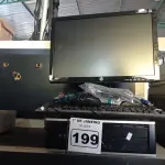 LOTE 199 - 01 CPU, 01 MONITOR, 01 TECLADO E 01 MOUSE. (NO ESTADO) ATENÇÃO! FAZER A VISITAÇÃO ANTES DE ARREMATAR, NÃO SABEMOS SE FUNCIONA. LEILÃO NÃO TEM GARANTIA E NEM DEVOLUÇÃO, SUJEITO A POSSÍVEIS AVARIAS VISÍVEIS/OCULTAS E/OU AUSÊNCIA DE COMPONENTES.