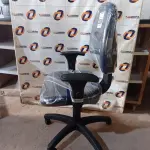 LOTE 220 - 01 CADEIRA DE ESCRITÓRIO COM BASE GIRATÓRIA. (NO ESTADO) ATENÇÃO! FAZER A VISITAÇÃO ANTES DE ARREMATAR, NÃO SABEMOS SE FUNCIONA. LEILÃO NÃO TEM GARANTIA E NEM DEVOLUÇÃO, SUJEITO A POSSÍVEIS AVARIAS VISÍVEIS/OCULTAS E/OU AUSÊNCIA DE COMPONENTES.