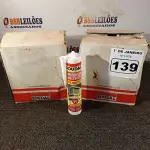 LOTE 139 - 24 TUBOS DE SILICONE NEUTRO PARA CONSTRUÇÃO 340G. (NO ESTADO) ATENÇÃO! FAZER A VISITAÇÃO ANTES DE ARREMATAR, NÃO SABEMOS SE FUNCIONA. LEILÃO NÃO TEM GARANTIA E NEM DEVOLUÇÃO, SUJEITO A POSSÍVEIS AVARIAS VISÍVEIS/OCULTAS E/OU AUSÊNCIA DE COMPONENTES.