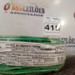 LOTE 415 - 01 ROLO DE CABO FLEXÍVEL 100M 1X2,2MM NA COR VERDE. (NOVO). (NO ESTADO) ATENÇÃO! FAZER A VISITAÇÃO ANTES DE ARREMATAR, NÃO SABEMOS SE FUNCIONA. LEILÃO NÃO TEM GARANTIA E NEM DEVOLUÇÃO, SUJEITO A POSSÍVEIS AVARIAS VISÍVEIS/OCULTAS E/OU AUSÊNCIA DE COMPONENTES.