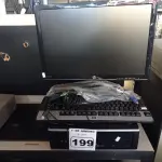 LOTE 199 - 01 CPU, 01 MONITOR, 01 TECLADO E 01 MOUSE. (NO ESTADO) ATENÇÃO! FAZER A VISITAÇÃO ANTES DE ARREMATAR, NÃO SABEMOS SE FUNCIONA. LEILÃO NÃO TEM GARANTIA E NEM DEVOLUÇÃO, SUJEITO A POSSÍVEIS AVARIAS VISÍVEIS/OCULTAS E/OU AUSÊNCIA DE COMPONENTES.