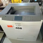 LOTE 408 - 01 IMPRESSORA A LASER MARCA LEXMARK MODELO C792DE. (NO ESTADO) ATENÇÃO! FAZER A VISITAÇÃO ANTES DE ARREMATAR, NÃO SABEMOS SE FUNCIONA. LEILÃO NÃO TEM GARANTIA E NEM DEVOLUÇÃO, SUJEITO A POSSÍVEIS AVARIAS VISÍVEIS/OCULTAS E/OU AUSÊNCIA DE COMPONENTES.