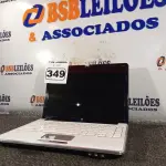 LOTE 349 - 01 NOTEBOOK MARCA HP. (NO ESTADO) ATENÇÃO! FAZER A VISITAÇÃO ANTES DE ARREMATAR, NÃO SABEMOS SE FUNCIONA. LEILÃO NÃO TEM GARANTIA E NEM DEVOLUÇÃO, SUJEITO A POSSÍVEIS AVARIAS VISÍVEIS/OCULTAS E/OU AUSÊNCIA DE COMPONENTES.