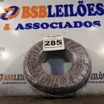 LOTE 285 - 01 ROLO DE CABO FLEXÍVEL 100M 1X10MM NA COR PRETA. (NOVO). (NO ESTADO) ATENÇÃO! FAZER A VISITAÇÃO ANTES DE ARREMATAR, NÃO SABEMOS SE FUNCIONA. LEILÃO NÃO TEM GARANTIA E NEM DEVOLUÇÃO, SUJEITO A POSSÍVEIS AVARIAS VISÍVEIS/OCULTAS E/OU AUSÊNCIA DE COMPONENTES.