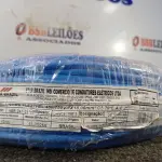 LOTE 395 - 01 ROLO DE CABO FLEXÍVEL 100M 1X10MM NA COR AZUL. (NOVO). (NO ESTADO) ATENÇÃO! FAZER A VISITAÇÃO ANTES DE ARREMATAR, NÃO SABEMOS SE FUNCIONA. LEILÃO NÃO TEM GARANTIA E NEM DEVOLUÇÃO, SUJEITO A POSSÍVEIS AVARIAS VISÍVEIS/OCULTAS E/OU AUSÊNCIA DE COMPONENTES.