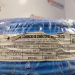 LOTE 255 - 01 ROLO DE CABO FLEXÍVEL 100M 1X10MM NA COR AZUL(NOVO). (NO ESTADO) ATENÇÃO! FAZER A VISITAÇÃO ANTES DE ARREMATAR, NÃO SABEMOS SE FUNCIONA. LEILÃO NÃO TEM GARANTIA E NEM DEVOLUÇÃO, SUJEITO A POSSÍVEIS AVARIAS VISÍVEIS/OCULTAS E/OU AUSÊNCIA DE COMPONENTES.