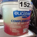 LOTE 152 - 01 BALDE DE TEXTURA EUCATEX 23KG. (NO ESTADO) ATENÇÃO! FAZER A VISITAÇÃO ANTES DE ARREMATAR, NÃO SABEMOS SE FUNCIONA. LEILÃO NÃO TEM GARANTIA E NEM DEVOLUÇÃO, SUJEITO A POSSÍVEIS AVARIAS VISÍVEIS/OCULTAS E/OU AUSÊNCIA DE COMPONENTES.