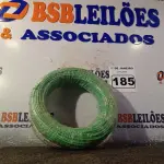 LOTE 185 - 01 ROLO DE CABO FLEXÍVEL 100M 1X4MM NA COR VERDE(NOVO). (NO ESTADO) ATENÇÃO! FAZER A VISITAÇÃO ANTES DE ARREMATAR, NÃO SABEMOS SE FUNCIONA. LEILÃO NÃO TEM GARANTIA E NEM DEVOLUÇÃO, SUJEITO A POSSÍVEIS AVARIAS VISÍVEIS/OCULTAS E/OU AUSÊNCIA DE COMPONENTES.
