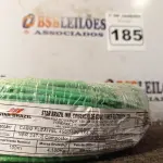 LOTE 185 - 01 ROLO DE CABO FLEXÍVEL 100M 1X4MM NA COR VERDE(NOVO). (NO ESTADO) ATENÇÃO! FAZER A VISITAÇÃO ANTES DE ARREMATAR, NÃO SABEMOS SE FUNCIONA. LEILÃO NÃO TEM GARANTIA E NEM DEVOLUÇÃO, SUJEITO A POSSÍVEIS AVARIAS VISÍVEIS/OCULTAS E/OU AUSÊNCIA DE COMPONENTES.