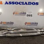 LOTE 095 - 05 ESTICADORES PARA CABO DE AÇO. (NO ESTADO) ATENÇÃO! FAZER A VISITAÇÃO ANTES DE ARREMATAR, NÃO SABEMOS SE FUNCIONA. LEILÃO NÃO TEM GARANTIA E NEM DEVOLUÇÃO, SUJEITO A POSSÍVEIS AVARIAS VISÍVEIS/OCULTAS E/OU AUSÊNCIA DE COMPONENTES.