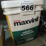 LOTE 566 - 01 BALDE DE TINTA MAXIVINIL 18L FOSCO BRANCO NEVE. (NO ESTADO) ATENÇÃO! FAZER A VISITAÇÃO ANTES DE ARREMATAR, NÃO SABEMOS SE FUNCIONA. LEILÃO NÃO TEM GARANTIA E NEM DEVOLUÇÃO, SUJEITO A POSSÍVEIS AVARIAS VISÍVEIS/OCULTAS E/OU AUSÊNCIA DE COMPONENTES.