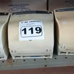 LOTE 119 - 03 IMPRESSORAS DE ETIQUETAS. (NO ESTADO) ATENÇÃO! FAZER A VISITAÇÃO ANTES DE ARREMATAR, NÃO SABEMOS SE FUNCIONA. LEILÃO NÃO TEM GARANTIA E NEM DEVOLUÇÃO, SUJEITO A POSSÍVEIS AVARIAS VISÍVEIS/OCULTAS E/OU AUSÊNCIA DE COMPONENTES.