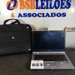 LOTE 023 - 01 NOTEBOOK CORE I5 MARCA HP S/FONTE COM MALETA. (NO ESTADO) ATENÇÃO! FAZER A VISITAÇÃO ANTES DE ARREMATAR, NÃO SABEMOS SE FUNCIONA. LEILÃO NÃO TEM GARANTIA E NEM DEVOLUÇÃO, SUJEITO A POSSÍVEIS AVARIAS VISÍVEIS/OCULTAS E/OU AUSÊNCIA DE COMPONENTES.