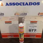 LOTE 077 - 02 CAIXAS DE SILICONE NEUTRO CONSTRUÇÃO COM 12 UNIDADES CADA MARCA SOUDAL. (NO ESTADO) ATENÇÃO! FAZER A VISITAÇÃO ANTES DE ARREMATAR, NÃO SABEMOS SE FUNCIONA. LEILÃO NÃO TEM GARANTIA E NEM DEVOLUÇÃO, SUJEITO A POSSÍVEIS AVARIAS VISÍVEIS/OCULTAS E/OU AUSÊNCIA DE COMPONENTES.