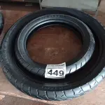 LOTE 449 - 02 PNEUS DE MOTO 100/80/14, 90/90/21. (NO ESTADO) ATENÇÃO! FAZER A VISITAÇÃO ANTES DE ARREMATAR, NÃO SABEMOS SE FUNCIONA. LEILÃO NÃO TEM GARANTIA E NEM DEVOLUÇÃO, SUJEITO A POSSÍVEIS AVARIAS VISÍVEIS/OCULTAS E/OU AUSÊNCIA DE COMPONENTES.