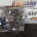 LOTE 031 - 01 PLACA MÃE INTEL DG 43GT, 4GB DE MEMÓRIA E PROCESSADOR CORE2 QUAD. (NO ESTADO) ATENÇÃO! FAZER A VISITAÇÃO ANTES DE ARREMATAR, NÃO SABEMOS SE FUNCIONA. LEILÃO NÃO TEM GARANTIA E NEM DEVOLUÇÃO, SUJEITO A POSSÍVEIS AVARIAS VISÍVEIS/OCULTAS E/OU AUSÊNCIA DE COMPONENTES.