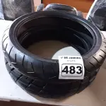 LOTE 483 - 02 PNEUS DE MOTO 120/70/17, 150/70/17. (NO ESTADO) ATENÇÃO! FAZER A VISITAÇÃO ANTES DE ARREMATAR, NÃO SABEMOS SE FUNCIONA. LEILÃO NÃO TEM GARANTIA E NEM DEVOLUÇÃO, SUJEITO A POSSÍVEIS AVARIAS VISÍVEIS/OCULTAS E/OU AUSÊNCIA DE COMPONENTES.