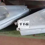 LOTE 116 - 02 LUMINÁRIAS DE POSTE. (NO ESTADO) ATENÇÃO! FAZER A VISITAÇÃO ANTES DE ARREMATAR, NÃO SABEMOS SE FUNCIONA. LEILÃO NÃO TEM GARANTIA E NEM DEVOLUÇÃO, SUJEITO A POSSÍVEIS AVARIAS VISÍVEIS/OCULTAS E/OU AUSÊNCIA DE COMPONENTES.