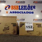 LOTE 152 - 02 CAIXAS COM FRASCOS DE ÁLCOOL ETÍLICO HIDRATADO 70% 190G COM 24 UNIDADES CADA. (NO ESTADO) ATENÇÃO! FAZER A VISITAÇÃO ANTES DE ARREMATAR, NÃO SABEMOS SE FUNCIONA. LEILÃO NÃO TEM GARANTIA E NEM DEVOLUÇÃO, SUJEITO A POSSÍVEIS AVARIAS VISÍVEIS/OCULTAS E/OU AUSÊNCIA DE COMPONENTES.