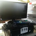 LOTE 516 - 01 CPU, 01 MONITOR, 01 TECLADO E 01 MOUSE. (NO ESTADO) ATENÇÃO! FAZER A VISITAÇÃO ANTES DE ARREMATAR, NÃO SABEMOS SE FUNCIONA. LEILÃO NÃO TEM GARANTIA E NEM DEVOLUÇÃO, SUJEITO A POSSÍVEIS AVARIAS VISÍVEIS/OCULTAS E/OU AUSÊNCIA DE COMPONENTES.