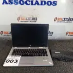 LOTE 003 - 01 NOTEBOOK CORE I5 MARCA HP S/FONTE. (NO ESTADO) ATENÇÃO! FAZER A VISITAÇÃO ANTES DE ARREMATAR, NÃO SABEMOS SE FUNCIONA. LEILÃO NÃO TEM GARANTIA E NEM DEVOLUÇÃO, SUJEITO A POSSÍVEIS AVARIAS VISÍVEIS/OCULTAS E/OU AUSÊNCIA DE COMPONENTES.