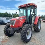 LOTE 563 - 01 TRATOR AGRALE 575 4X4, ANO 2016, AR CONDICIONADO GELANDO, PNEUS BONS, MOTOR MWM 4 CILINDROS, HORIMETRO 3.800 HORAS, FALTA VIDRO DAS 2 PORTAS (NO ESTADO) (RETIRADA EM GOIÂNIA)(AGENDAR VISTORIA EM GOIÂNIA¨. 61-08153-0503 JÚNIOR)