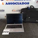 LOTE 002 - 01 NOTEBOOK CORE I5 MARCA HP S/FONTE COM MALETA. (NO ESTADO) ATENÇÃO! FAZER A VISITAÇÃO ANTES DE ARREMATAR, NÃO SABEMOS SE FUNCIONA. LEILÃO NÃO TEM GARANTIA E NEM DEVOLUÇÃO, SUJEITO A POSSÍVEIS AVARIAS VISÍVEIS/OCULTAS E/OU AUSÊNCIA DE COMPONENTES.