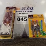 LOTE 045 - 01 KIT DE CHAVES DE PRECISÃO P/ MANUTENÇÃO DE CELULARES C/9 PEÇAS, 01 FORMÃO ¾’’ E 01 CHAVE COM 06 PONTAS INTERCAMBIÁVEIS. (NOVO) (NO ESTADO) ATENÇÃO! FAZER A VISITAÇÃO ANTES DE ARREMATAR, NÃO SABEMOS SE FUNCIONA. LEILÃO NÃO TEM GARANTIA E NEM DEVOLUÇÃO, SUJEITO A POSSÍVEIS AVARIAS VISÍVEIS/OCULTAS E/OU AUSÊNCIA DE COMPONENTES.
