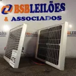 LOTE 475 - 02 PAINÉIS SOLARES 18V 10W. (NO ESTADO) ATENÇÃO! FAZER A VISITAÇÃO ANTES DE ARREMATAR, NÃO SABEMOS SE FUNCIONA. LEILÃO NÃO TEM GARANTIA E NEM DEVOLUÇÃO, SUJEITO A POSSÍVEIS AVARIAS VISÍVEIS/OCULTAS E/OU AUSÊNCIA DE COMPONENTES.