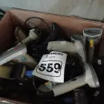 LOTE 559 - 01 LOTE COM VÁRIOS LEITORES DE CÓDIGO DE BARRAS MARCAS E MODELOS DIVERSOS. (NO ESTADO) ATENÇÃO! FAZER A VISITAÇÃO ANTES DE ARREMATAR, NÃO SABEMOS SE FUNCIONA. LEILÃO NÃO TEM GARANTIA E NEM DEVOLUÇÃO, SUJEITO A POSSÍVEIS AVARIAS VISÍVEIS/OCULTAS E/OU AUSÊNCIA DE COMPONENTES.