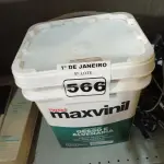 LOTE 566 - 01 BALDE DE TINTA MAXIVINIL 18L FOSCO BRANCO NEVE. (NO ESTADO) ATENÇÃO! FAZER A VISITAÇÃO ANTES DE ARREMATAR, NÃO SABEMOS SE FUNCIONA. LEILÃO NÃO TEM GARANTIA E NEM DEVOLUÇÃO, SUJEITO A POSSÍVEIS AVARIAS VISÍVEIS/OCULTAS E/OU AUSÊNCIA DE COMPONENTES.