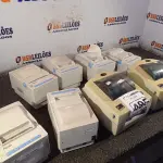 LOTE 495 - 07 IMPRESSORAS DE CUPOM MARCAS E MODELOS DIVERSOS. (NO ESTADO) ATENÇÃO! FAZER A VISITAÇÃO ANTES DE ARREMATAR, NÃO SABEMOS SE FUNCIONA. LEILÃO NÃO TEM GARANTIA E NEM DEVOLUÇÃO, SUJEITO A POSSÍVEIS AVARIAS VISÍVEIS/OCULTAS E/OU AUSÊNCIA DE COMPONENTES.