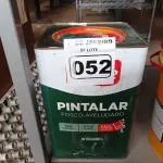 LOTE 052 - 01 LATA DE TINTA IQUINE PINTALAR FOSCO AVELUDADO 18L VERDE PISCINA. (NO ESTADO) ATENÇÃO! FAZER A VISITAÇÃO ANTES DE ARREMATAR, NÃO SABEMOS SE FUNCIONA. LEILÃO NÃO TEM GARANTIA E NEM DEVOLUÇÃO, SUJEITO A POSSÍVEIS AVARIAS VISÍVEIS/OCULTAS E/OU AUSÊNCIA DE COMPONENTES.