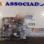 LOTE 031 - 01 PLACA MÃE INTEL DG 43GT, 4GB DE MEMÓRIA E PROCESSADOR CORE2 QUAD. (NO ESTADO) ATENÇÃO! FAZER A VISITAÇÃO ANTES DE ARREMATAR, NÃO SABEMOS SE FUNCIONA. LEILÃO NÃO TEM GARANTIA E NEM DEVOLUÇÃO, SUJEITO A POSSÍVEIS AVARIAS VISÍVEIS/OCULTAS E/OU AUSÊNCIA DE COMPONENTES.