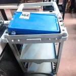 LOTE 296 - 01 CARRINHO PARA LIMPEZA INDUSTRIAL INCOMPLETO. (NO ESTADO) ATENÇÃO! FAZER A VISITAÇÃO ANTES DE ARREMATAR, NÃO SABEMOS SE FUNCIONA. LEILÃO NÃO TEM GARANTIA E NEM DEVOLUÇÃO, SUJEITO A POSSÍVEIS AVARIAS VISÍVEIS/OCULTAS E/OU AUSÊNCIA DE COMPONENTES.
