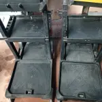 LOTE 439 - 02 CARRINHOS PARA LIMPEZA INDUSTRIAL INCOMPLETO. (NO ESTADO) ATENÇÃO! FAZER A VISITAÇÃO ANTES DE ARREMATAR, NÃO SABEMOS SE FUNCIONA. LEILÃO NÃO TEM GARANTIA E NEM DEVOLUÇÃO, SUJEITO A POSSÍVEIS AVARIAS VISÍVEIS/OCULTAS E/OU AUSÊNCIA DE COMPONENTES.