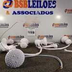 LOTE 159 - 06 CHUVEIROS MARCAS E MODELOS DIVERSOS. (NO ESTADO) ATENÇÃO! FAZER A VISITAÇÃO ANTES DE ARREMATAR, NÃO SABEMOS SE FUNCIONA. LEILÃO NÃO TEM GARANTIA E NEM DEVOLUÇÃO, SUJEITO A POSSÍVEIS AVARIAS VISÍVEIS/OCULTAS E/OU AUSÊNCIA DE COMPONENTES.