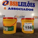 LOTE 158 - 02 BALDES DE SIKACRYL 203 SELANTE ACRÍLICO FLEXÍVEL 5KG. (NO ESTADO) ATENÇÃO! FAZER A VISITAÇÃO ANTES DE ARREMATAR, NÃO SABEMOS SE FUNCIONA. LEILÃO NÃO TEM GARANTIA E NEM DEVOLUÇÃO, SUJEITO A POSSÍVEIS AVARIAS VISÍVEIS/OCULTAS E/OU AUSÊNCIA DE COMPONENTES.