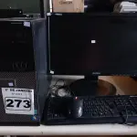 LOTE 273 - 01 CPU, 01 TECLADO E 01 MONITOR. (NO ESTADO) ATENÇÃO! FAZER A VISITAÇÃO ANTES DE ARREMATAR, NÃO SABEMOS SE FUNCIONA. LEILÃO NÃO TEM GARANTIA E NEM DEVOLUÇÃO, SUJEITO A POSSÍVEIS AVARIAS VISÍVEIS/OCULTAS E/OU AUSÊNCIA DE COMPONENTES.