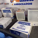 LOTE 155 - 05 LUMINÁRIAS DE EMBUTIR. (NO ESTADO) ATENÇÃO! FAZER A VISITAÇÃO ANTES DE ARREMATAR, NÃO SABEMOS SE FUNCIONA. LEILÃO NÃO TEM GARANTIA E NEM DEVOLUÇÃO, SUJEITO A POSSÍVEIS AVARIAS VISÍVEIS/OCULTAS E/OU AUSÊNCIA DE COMPONENTES.