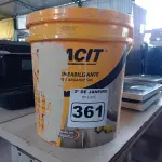 LOTE 361 - 01 BALDE DE VEDACIT, ADITIVO IMPERMEABILIZANTE PARA CONCRETOS E ARGAMASSAS. (NO ESTADO) ATENÇÃO! FAZER A VISITAÇÃO ANTES DE ARREMATAR, NÃO SABEMOS SE FUNCIONA. LEILÃO NÃO TEM GARANTIA E NEM DEVOLUÇÃO, SUJEITO A POSSÍVEIS AVARIAS VISÍVEIS/OCULTAS E/OU AUSÊNCIA DE COMPONENTES.