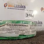 LOTE 380 - 01 ROLO DE CABO FLEXÍVEL 100M 1X4MM NA COR VERDE(NOVO). (NO ESTADO) ATENÇÃO! FAZER A VISITAÇÃO ANTES DE ARREMATAR, NÃO SABEMOS SE FUNCIONA. LEILÃO NÃO TEM GARANTIA E NEM DEVOLUÇÃO, SUJEITO A POSSÍVEIS AVARIAS VISÍVEIS/OCULTAS E/OU AUSÊNCIA DE COMPONENTES.