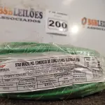 LOTE 200 - 01 ROLO DE CABO FLEXÍVEL 100M 1X4MM NA COR VERDE(NOVO). (NO ESTADO) ATENÇÃO! FAZER A VISITAÇÃO ANTES DE ARREMATAR, NÃO SABEMOS SE FUNCIONA. LEILÃO NÃO TEM GARANTIA E NEM DEVOLUÇÃO, SUJEITO A POSSÍVEIS AVARIAS VISÍVEIS/OCULTAS E/OU AUSÊNCIA DE COMPONENTES.