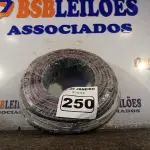 LOTE 250 - 01 ROLO DE CABO FLEXÍVEL 100M 1X10MM NA COR PRETA(NOVO). (NO ESTADO) ATENÇÃO! FAZER A VISITAÇÃO ANTES DE ARREMATAR, NÃO SABEMOS SE FUNCIONA. LEILÃO NÃO TEM GARANTIA E NEM DEVOLUÇÃO, SUJEITO A POSSÍVEIS AVARIAS VISÍVEIS/OCULTAS E/OU AUSÊNCIA DE COMPONENTES.