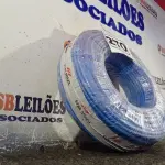 LOTE 270 - 01 ROLO DE CABO FLEXÍVEL 100M 1X10MM NA COR AZUL(NOVO). (NO ESTADO) ATENÇÃO! FAZER A VISITAÇÃO ANTES DE ARREMATAR, NÃO SABEMOS SE FUNCIONA. LEILÃO NÃO TEM GARANTIA E NEM DEVOLUÇÃO, SUJEITO A POSSÍVEIS AVARIAS VISÍVEIS/OCULTAS E/OU AUSÊNCIA DE COMPONENTES.
