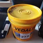 LOTE 272 - 01 BALDE DE VEDACIT, ADITIVO IMPERMEABILIZANTE PARA CONCRETOS E ARGAMASSAS 18L. (NO ESTADO) ATENÇÃO! FAZER A VISITAÇÃO ANTES DE ARREMATAR, NÃO SABEMOS SE FUNCIONA. LEILÃO NÃO TEM GARANTIA E NEM DEVOLUÇÃO, SUJEITO A POSSÍVEIS AVARIAS VISÍVEIS/OCULTAS E/OU AUSÊNCIA DE COMPONENTES.
