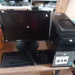 LOTE 215 - 01 CPU, 01 TECLADO E 01 MONITOR. (NO ESTADO) ATENÇÃO! FAZER A VISITAÇÃO ANTES DE ARREMATAR, NÃO SABEMOS SE FUNCIONA. LEILÃO NÃO TEM GARANTIA E NEM DEVOLUÇÃO, SUJEITO A POSSÍVEIS AVARIAS VISÍVEIS/OCULTAS E/OU AUSÊNCIA DE COMPONENTES.
