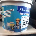 LOTE 235 - 01 BALDE DE MASSA ACRÍLICA STAR VINIL TOK PVA 16L. (NO ESTADO) ATENÇÃO! FAZER A VISITAÇÃO ANTES DE ARREMATAR, NÃO SABEMOS SE FUNCIONA. LEILÃO NÃO TEM GARANTIA E NEM DEVOLUÇÃO, SUJEITO A POSSÍVEIS AVARIAS VISÍVEIS/OCULTAS E/OU AUSÊNCIA DE COMPONENTES.