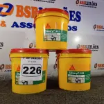 LOTE 226 - 03 BALDES DE SELANTE ACRÍLICO FLEXÍVEL SIKACRYL 203 5KG. (NO ESTADO) ATENÇÃO! FAZER A VISITAÇÃO ANTES DE ARREMATAR, NÃO SABEMOS SE FUNCIONA. LEILÃO NÃO TEM GARANTIA E NEM DEVOLUÇÃO, SUJEITO A POSSÍVEIS AVARIAS VISÍVEIS/OCULTAS E/OU AUSÊNCIA DE COMPONENTES.
